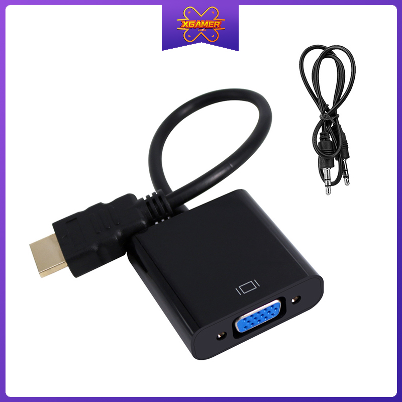 Xgamer HDMI to VGA Cable Adapter Support Full HD 1080P HDMI to VGA Converter Cable