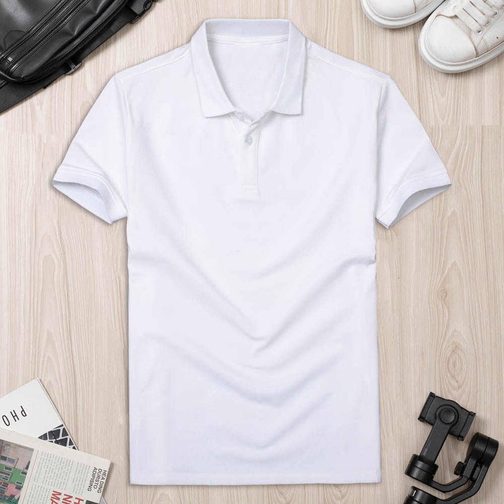 Áo thun polo trơn cổ bẻ tay ngắn Gucatin thiết kế đơn giản trẻ trung sang trọng dễ phối đồ