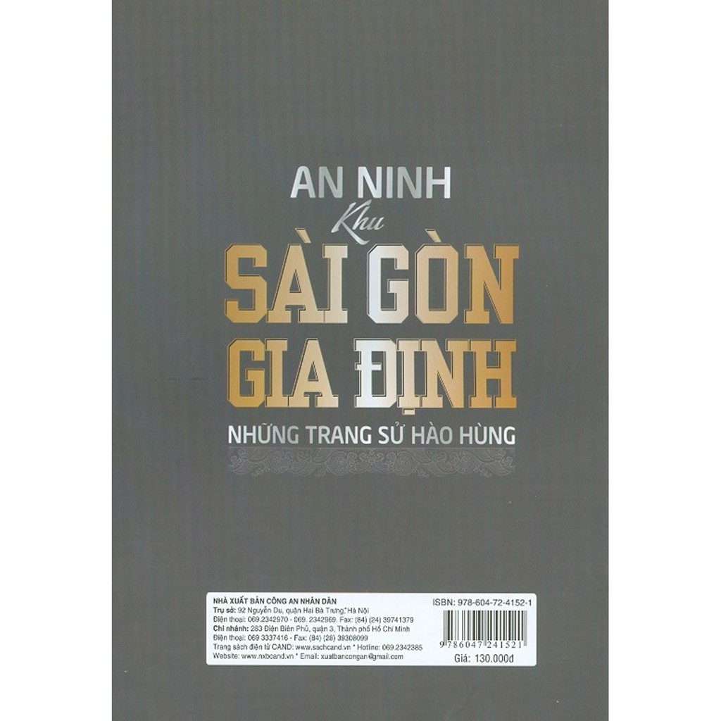 Sách - An Ninh Khu Sài Gòn - Gia Định: Những Trang Sử Hào Hùng