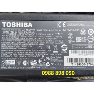 Sạc Laptop 19V 6.32A Toshiba Loại Tốt