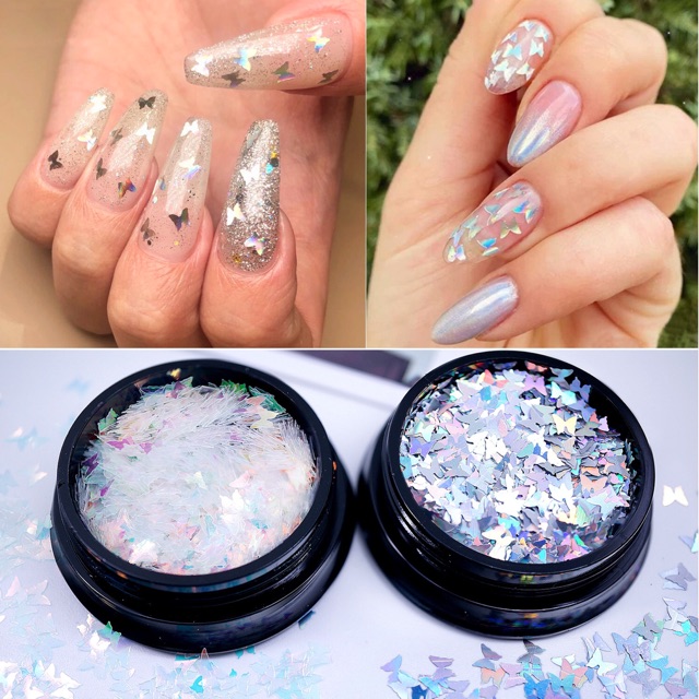 Phụ kiện bướm trang trí móng nail