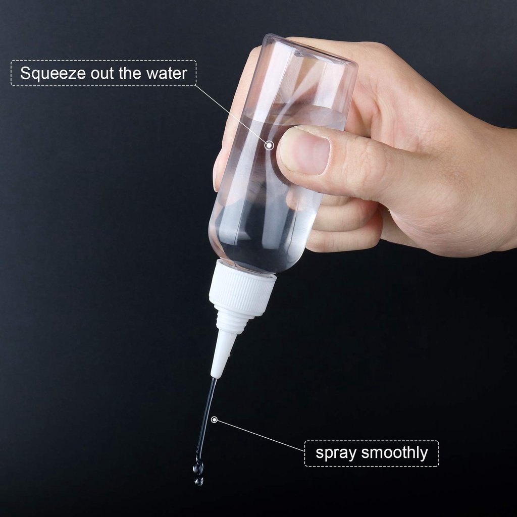 Bình Bóp Rỗng Trong Suốt 20-120ml Có Vòi Nhọn Tiện Dụng Mang Theo Du Lịch