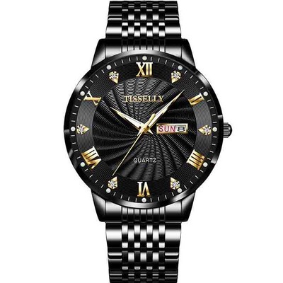 Đồng hồ nam Crnaira watch tisse99 lịch ngày-thứ lịch lãm và sang trọng không thấm nước 3ATM dây thép