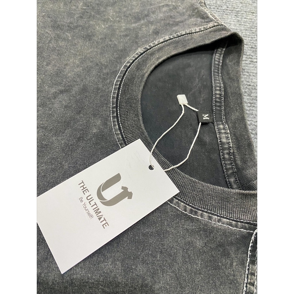 Áo phông wash form rộng tay lỡ, vải mộc 100% cotton cao cấp, tăng độ đàn hồi, chất liệu vải mềm và bền hơn vải thường