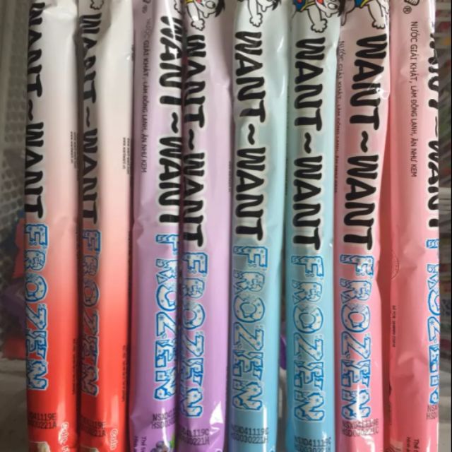 Nước giải khát Frozen của want want việt nam