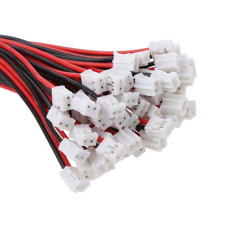 Set 50 Đầu Nối Dây Cáp 120mm 26awg Mini Jst 2.0 Ph 2-pin