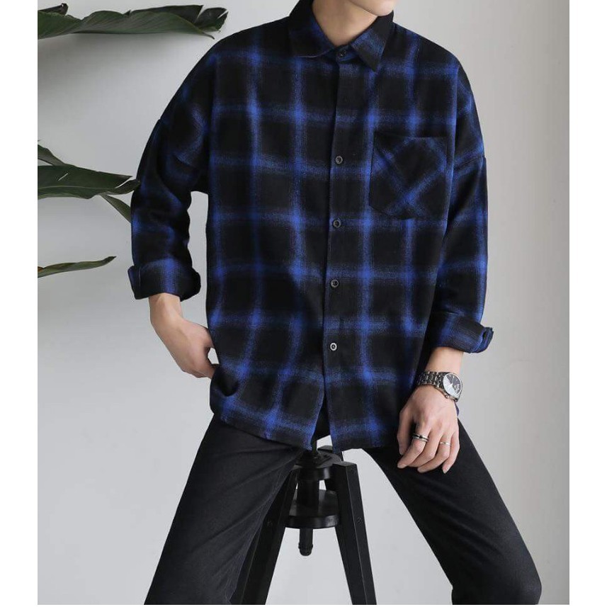 Áo sơ mi Caro Đỏ / Xanh / Đen / Xanh lá cây - Flannel Basic Unisex - Shirt Ca ro - Flannel Red Black Blue Green giá sỉ