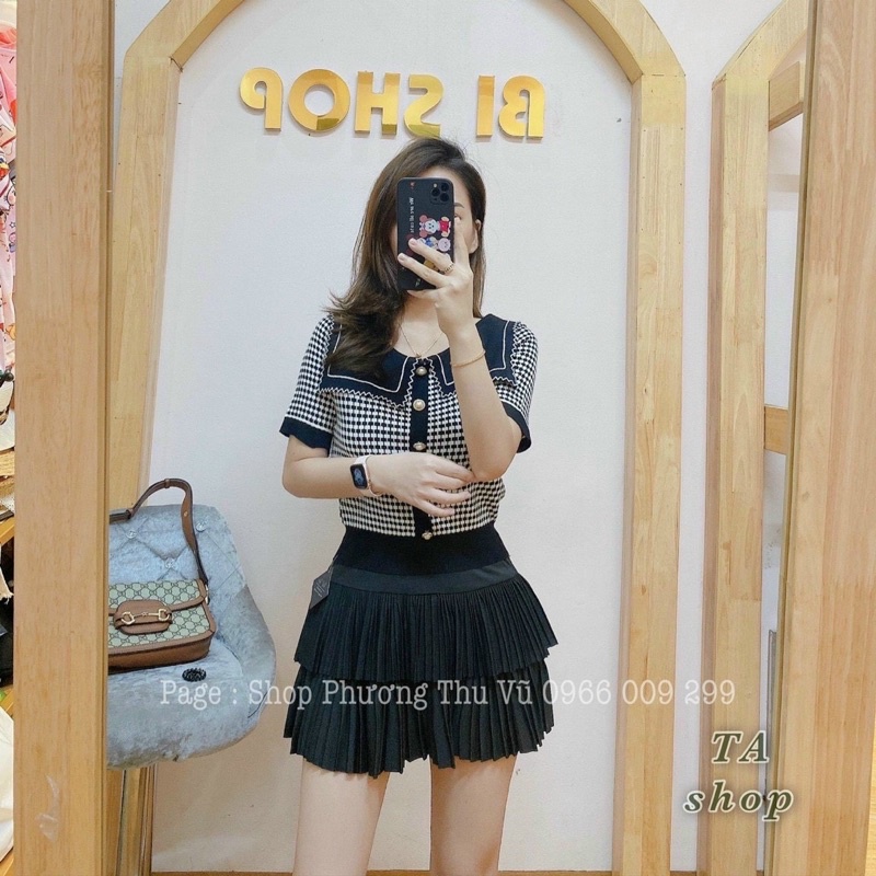 Áo len dệt phối  cổ | BigBuy360 - bigbuy360.vn