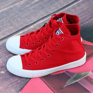 Giày Sneaker Ck2 Cổ Cao Đỏ Tươi - Nữ