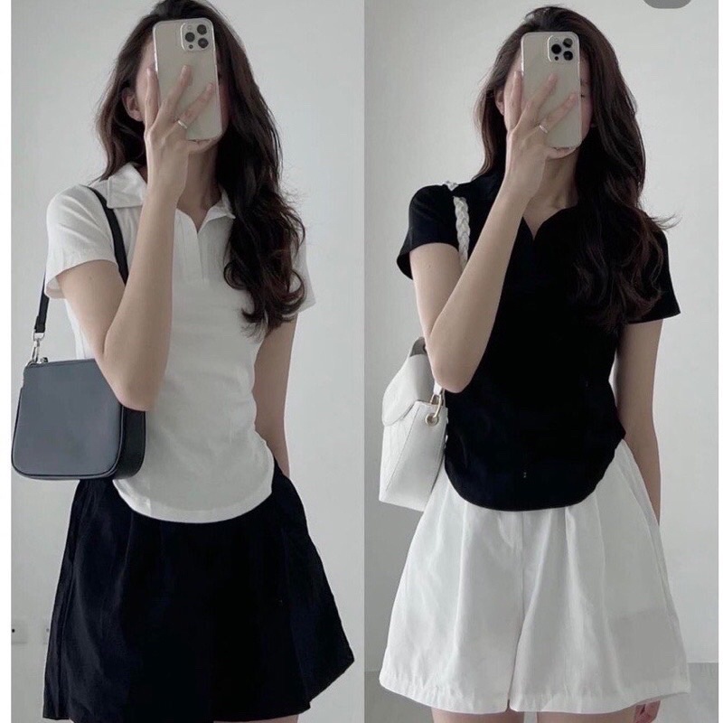 Áo thun vạt bầu cổ polo 👚 siêu đẹp (quà tặng )