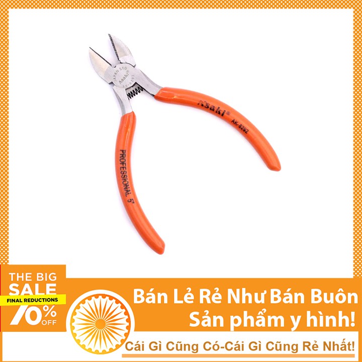 Kìm Cắt Chân Linh Kiện Asaki 125mm