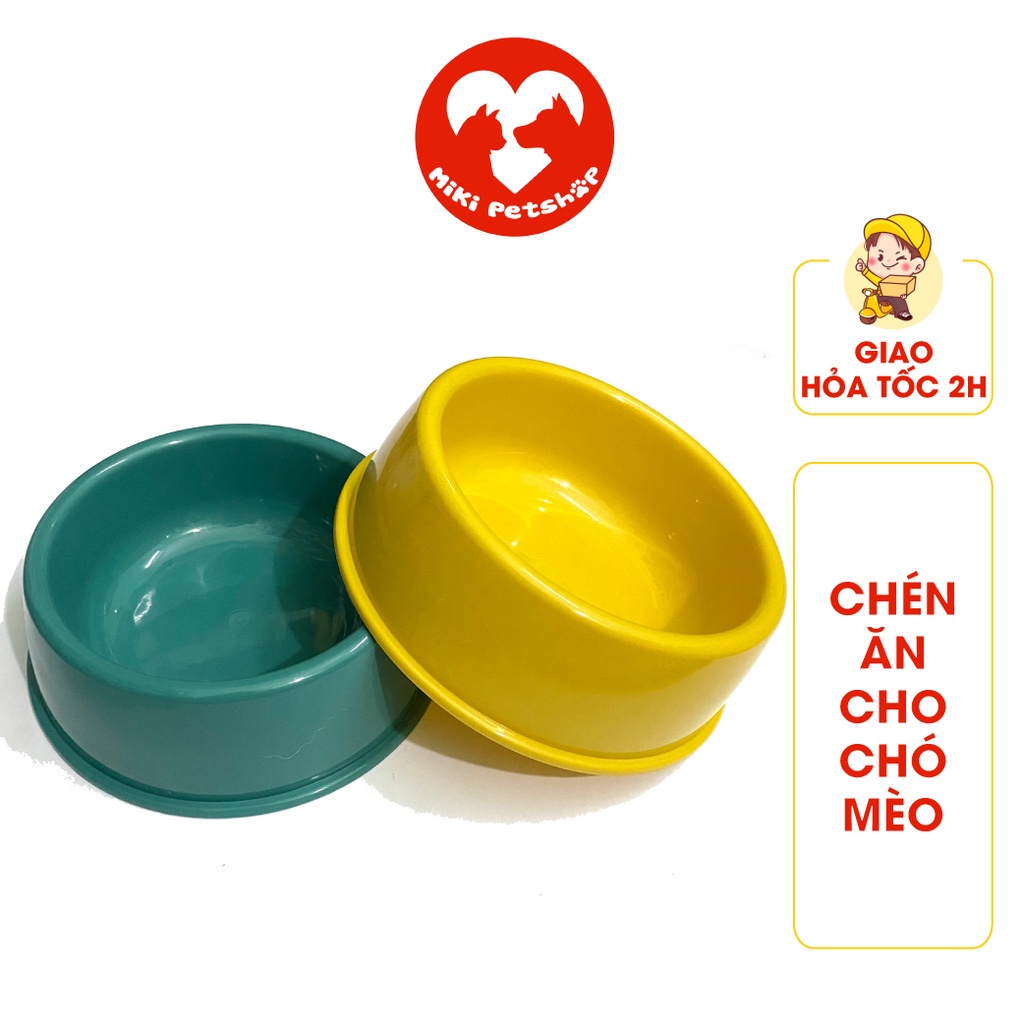 Chén Ăn Bằng Nhựa Cho Chó Mèo - Miki Petshop