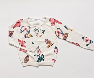 ÁO CARDIGAN H&M HÌNH BƯỚM