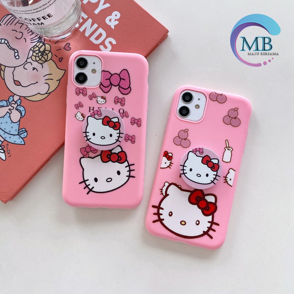 Ốp Điện Thoại Mềm Họa Tiết Hello Kitty Có Giá Đỡ Cho Xiaomi Redmi Note 4 5a Prime 5 6 7 8 9 9s Pro Mb1206