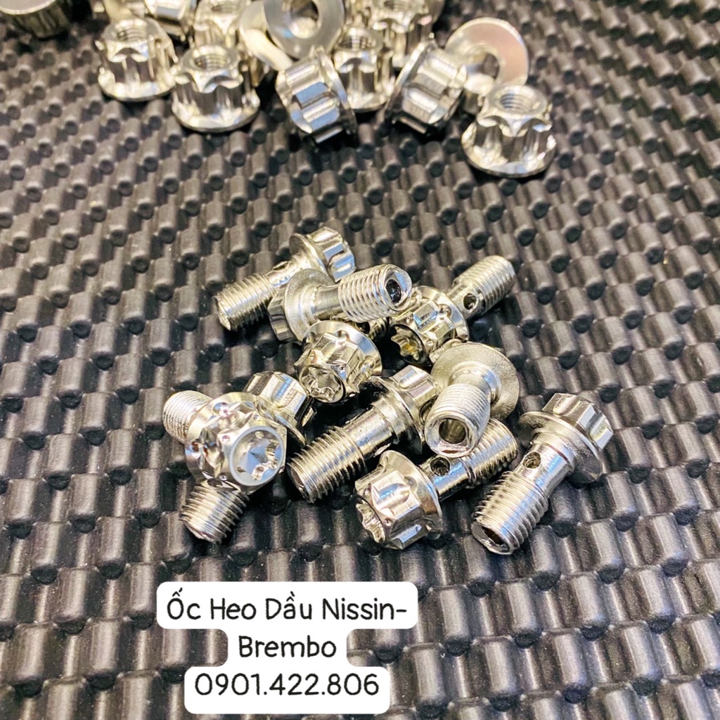 Ốc salaya gắn heo dầu nissin - brembo 10li23