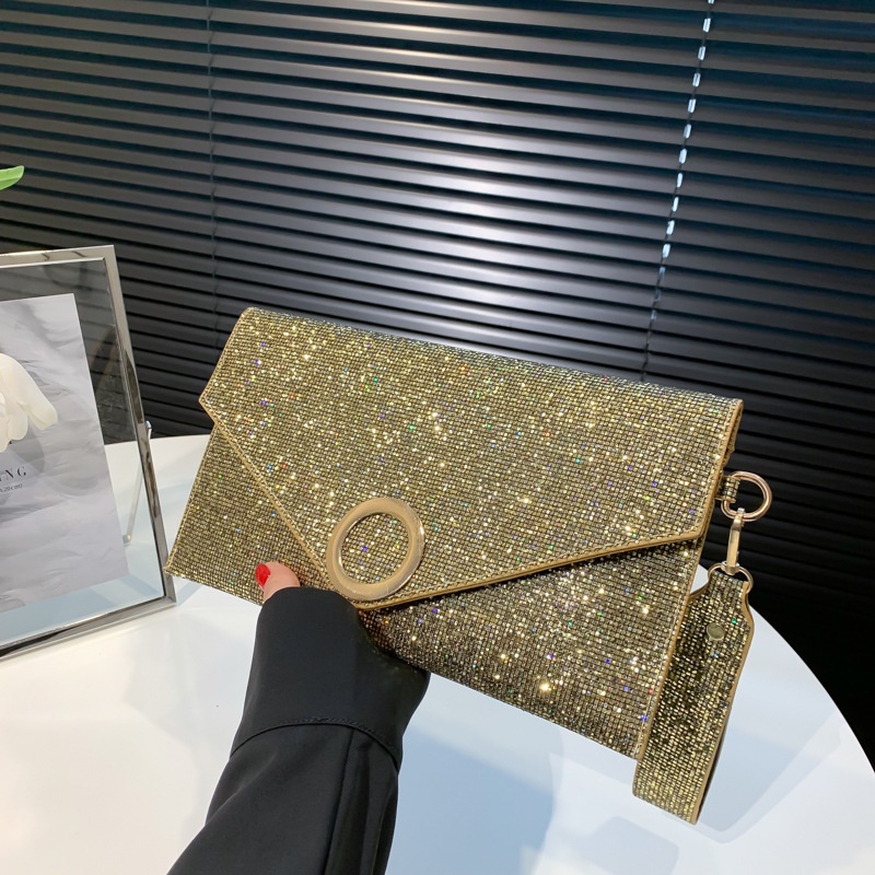 Túi Xách Cầm Tay Đính Kim Sa Thời Trang Hàn Quốc 2022 Cho Nữ