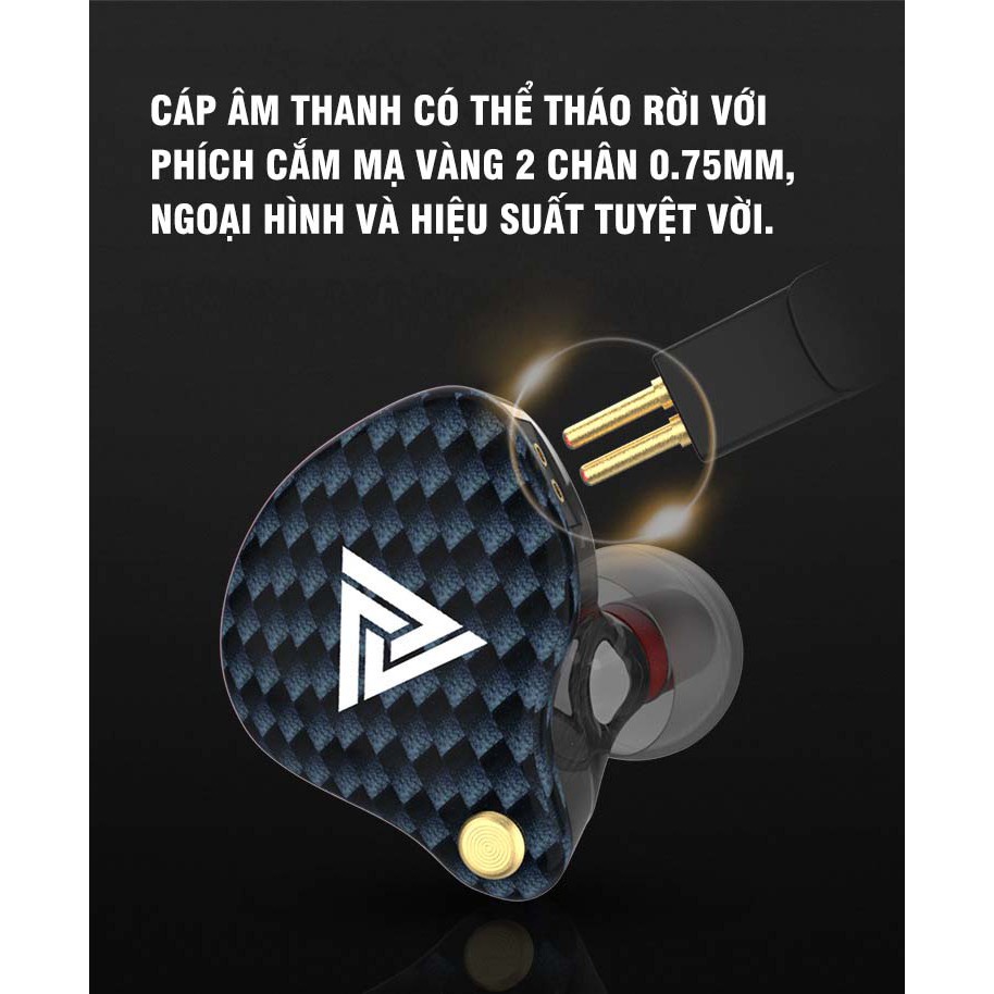 TN5 Tai nghe nhét tai QKZ VK4 có mic giá quá rẻ chất âm tuyệt đỉnh màu sắc nổi- Blzone