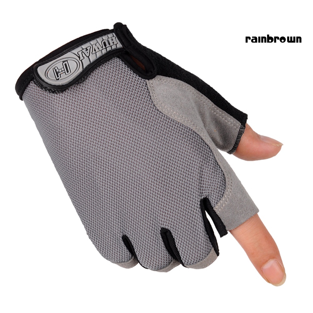 1 Cặp Găng Tay Hở Ngón Chống Trượt Dùng Tập Yoga / Đạp Xe