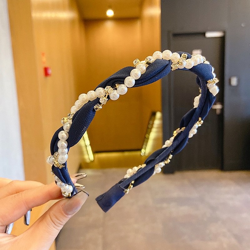 Cài tóc đính ngọc trai nhân tạo đơn giản phong cách Hàn Quốc ngọt ngào