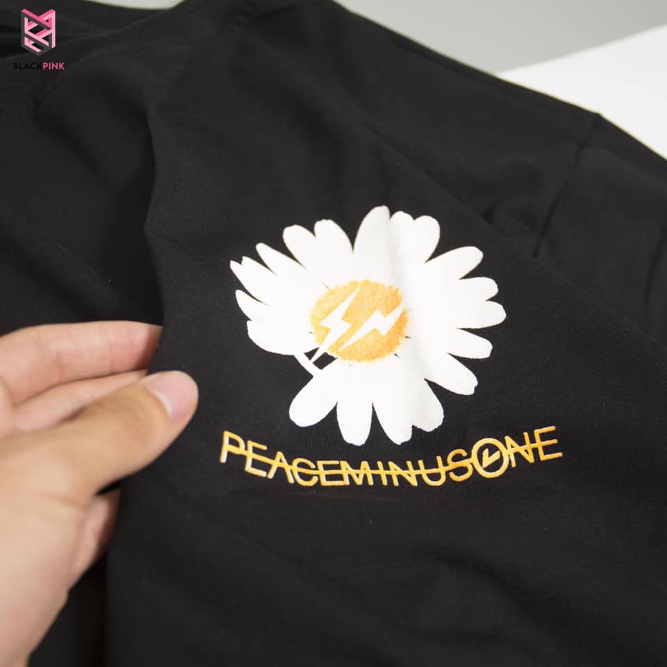 Áo thun hoa cúc tay lỡ unisex nam nữ form rộng cổ tròn vải cotton thấm hút | Beway