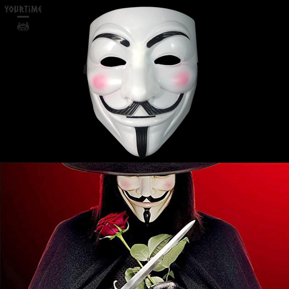 Đồ chơi Movie Cosplay V for Vendetta Hacker Mask Halloween Party Cosplay Props Toy