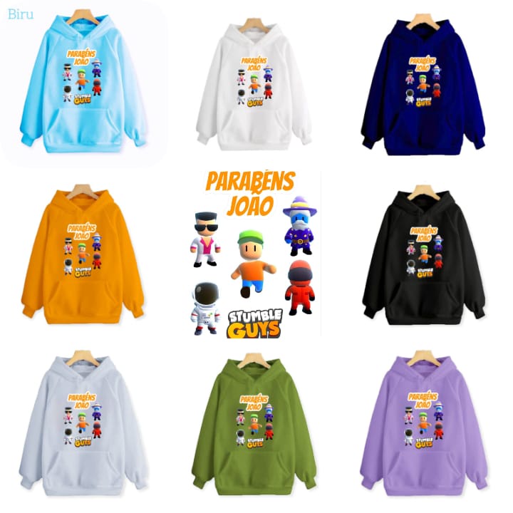 Ff Áo Hoodie Nỉ Dành Cho Nam Nhân Viên Parabens Joao Stumble Guys S.M.L.XL