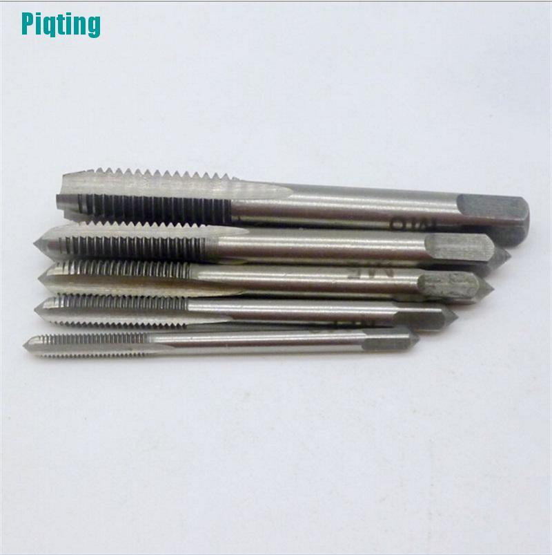 Bộ 5 Mũi Khoan Thẳng Cầm Tay M3 M4 M5 M6 M8 Kích Thước 3mm-8mm