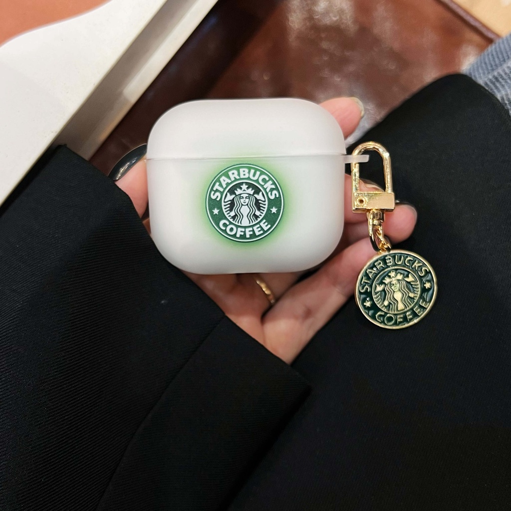 Vỏ Bảo Vệ Hộp Sạc Tai Nghe AirPods3 AirPods3 Pro 2Gen Họa Tiết Starbucks Thời Trang 2021 Ốp