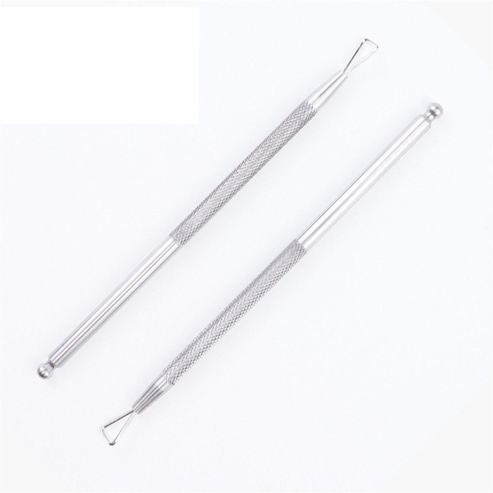 OKDEALS Bộ 2 Que Tẩy Sơn Móng Tay Bằng Thép Không Gỉ