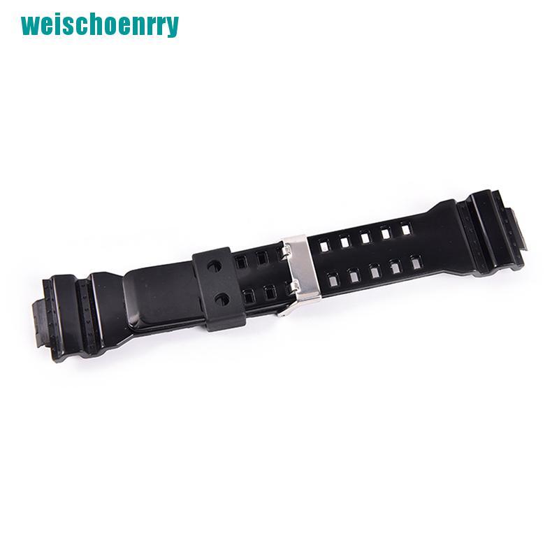 Rér●Dây Đeo Thay Thế Bằng Cao Su Silicone Khóa Kim Loại Cho Đồng Hồ Thể Thao g-shock