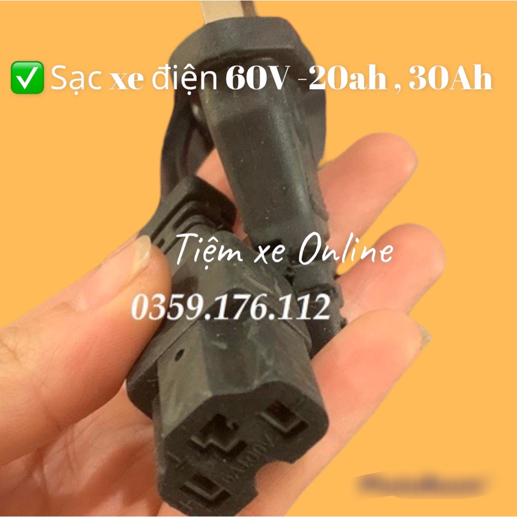 Sạc xe điện Xmen , Zomer , Vespa 5 bình 60V-20Ah, 30ah tự ngắt thông minh