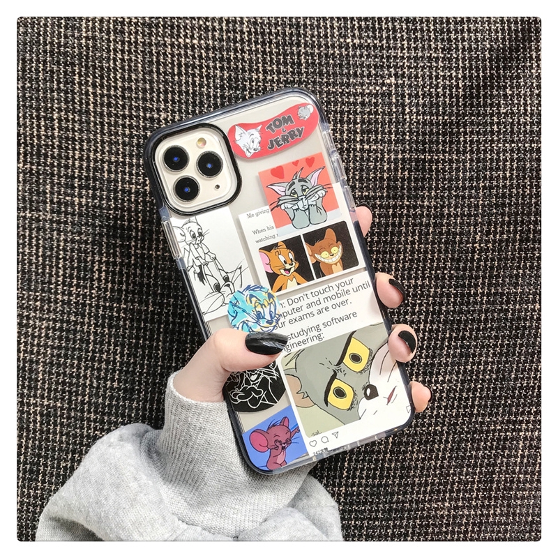 Ốp iphone - Ốp lưng Tom và Jerry cạnh 5/5s/6/6s/6plus/6splus/7/8/7plus/8plus/x/xs/xs max/11/11pro max - Awifi Case S5-5