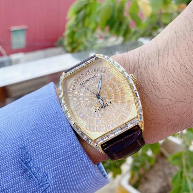 Đồng hồ Nam Franck muller mặt full đá cực chất