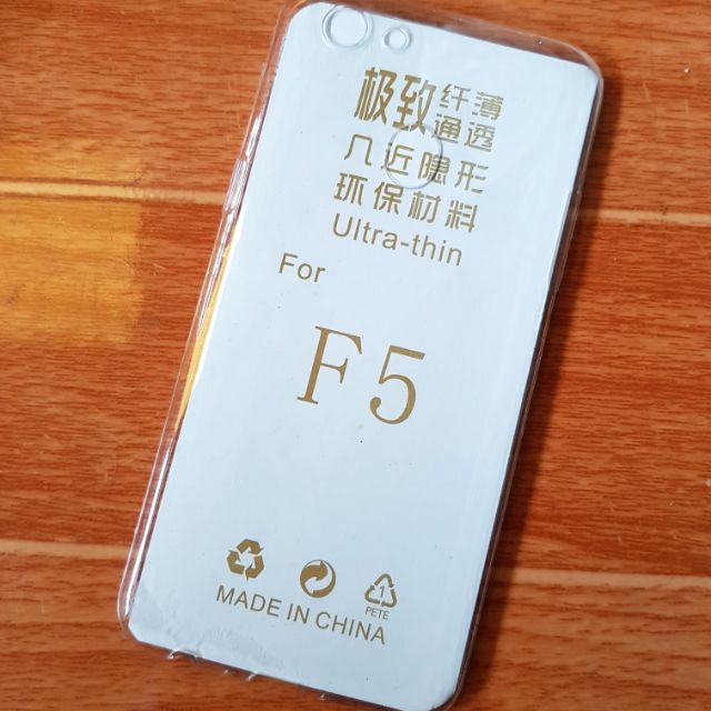 Ốp lưng Oppo F5 dẻo silicon trong suốt