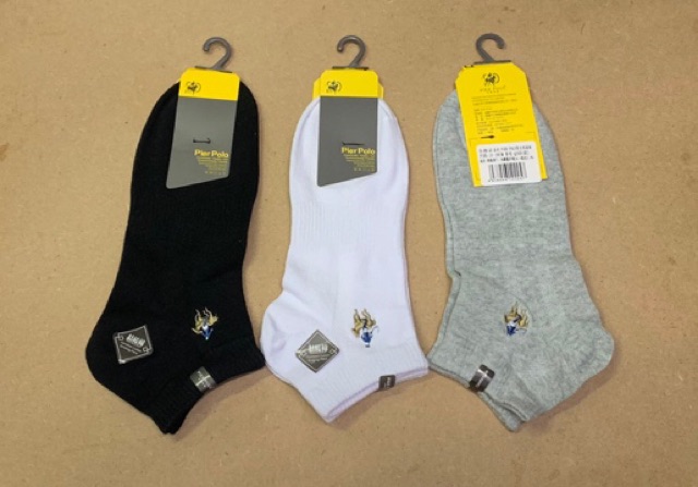 Lố 12 đôi tất nam cotton cổ ngắn PoLo