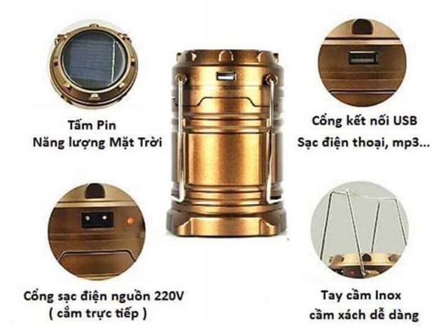 Đèn rút tích điện naqng lượng mặt trời siêu tiện dụng
