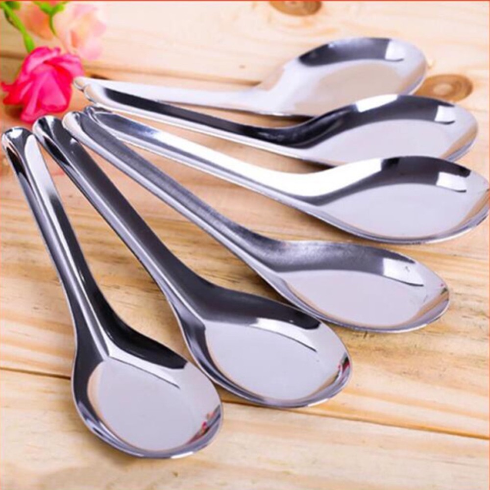 Thìa Phở Muỗng Ăn Cơm Bằng Inox Cao Cấp (Hàng Dày)