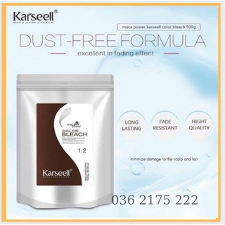 [ Chính Hãng ] Bột Tẩy Tóc Cao Cấp KARSEELL - Bột Tẩy Tóc 9D Collagen Kyana 500gram (Thuốc Tẩy Tóc  Rửa Màu)