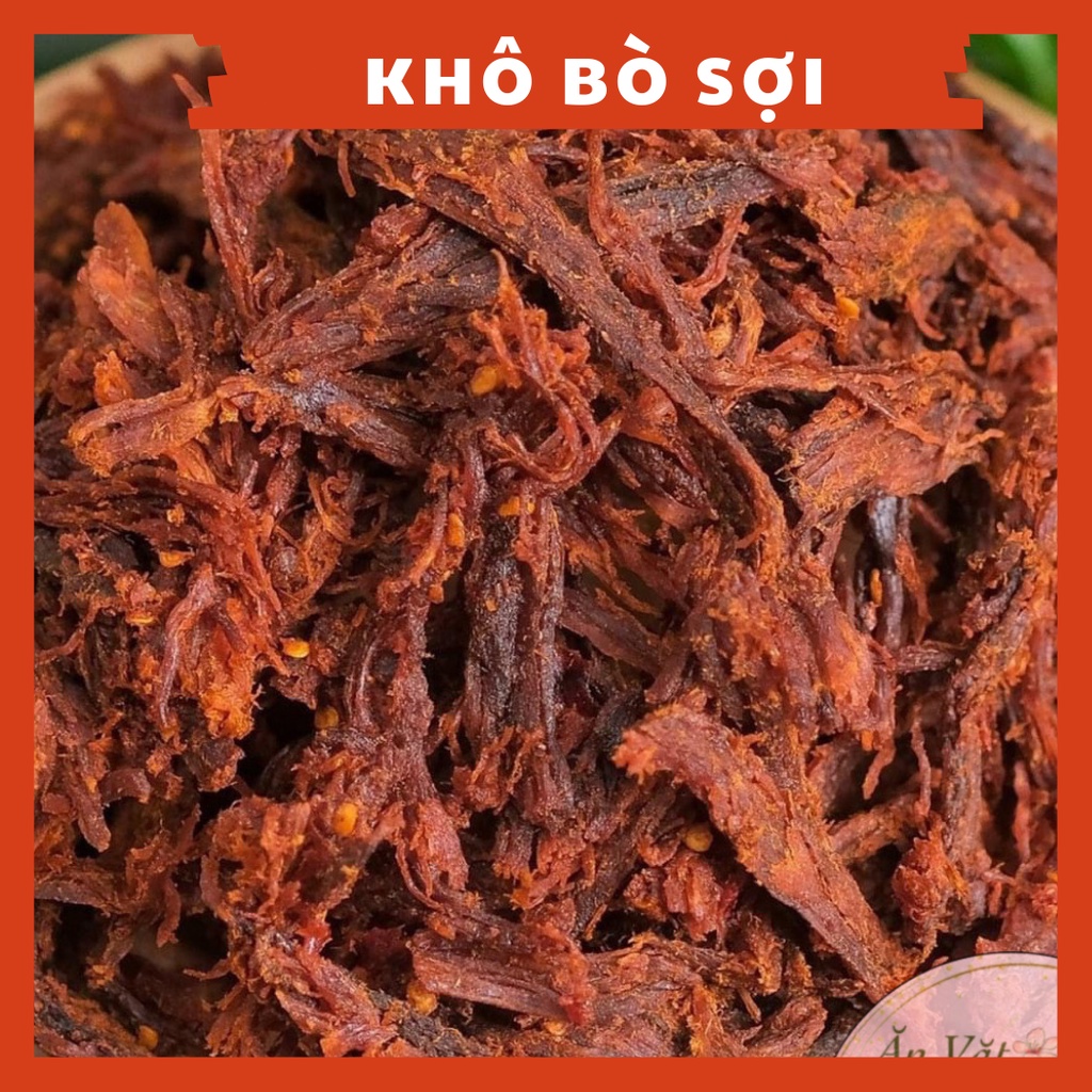 Khô Bò Sợi Hồng Ngự 250gram -  sợi dai khô, 100% thịt bò - Shop Mẹ Bắp [Ảnh Thật]