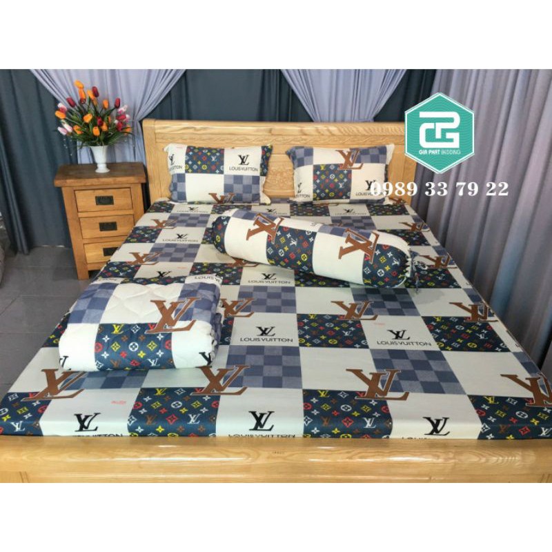 Bộ ga giường Thun Lạnh Hàn Quốc 3D 4 món ( 1 ga bọc + 2 vỏ gối nằm + 1 vỏ gối ôm ) | BigBuy360 - bigbuy360.vn