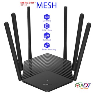 🍁 Mercury D191G MESH Bộ Phát Wifi - 2 Băng tần 2.4Ghz & 5Ghz hỗ trợ MESH WIFI Mercury 191G