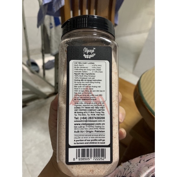 Muối Hồng Xay Nhuyễn Vipep 500g