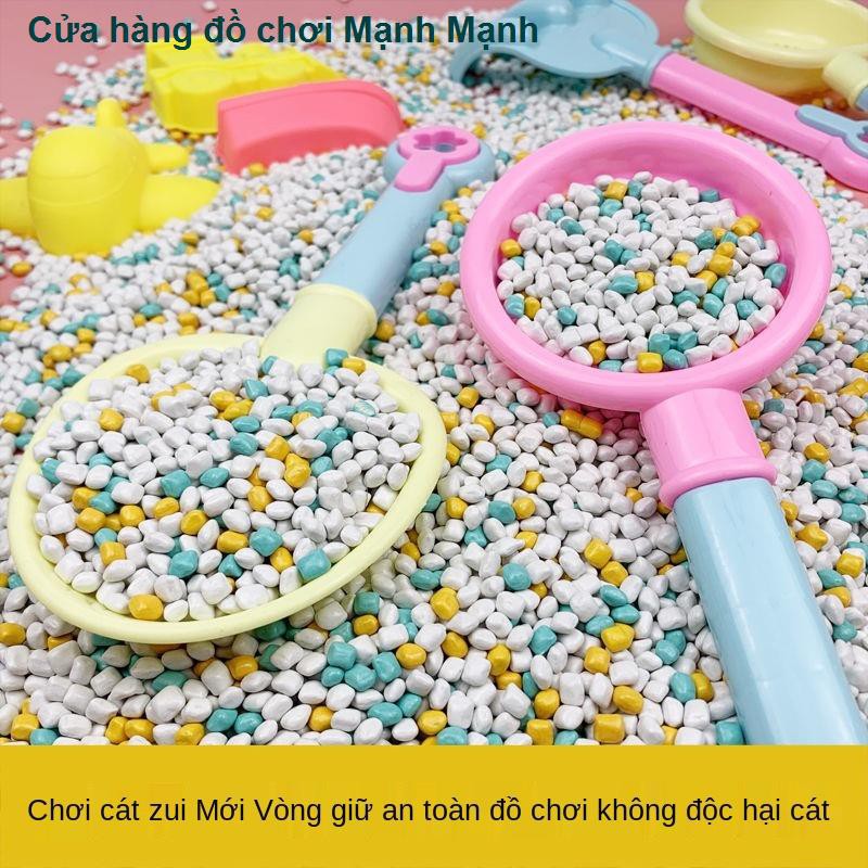 cát giả sứ cho trẻ em dụng cụ chơi đá màu Cassia hạt giống đồ bãi biển bảo vệ môi trường sân