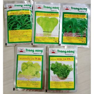 Combo hạt giống rau ăn lá nhiều loại linhlinh