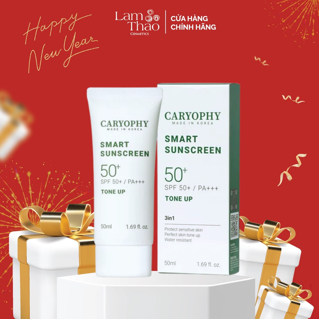 Kem Chống Nắng Nâng Tone Caryophy Smart Sunscreen SPF50+ PA+++