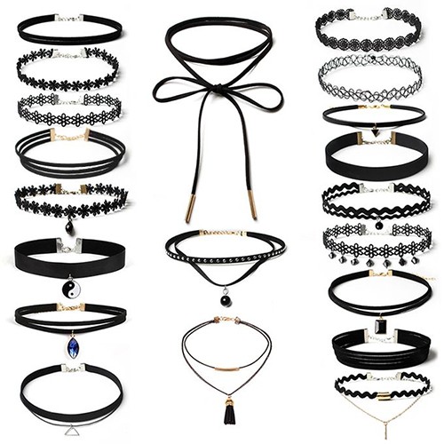 Combo 12 vòng choker nữ cá tính và thời trang
