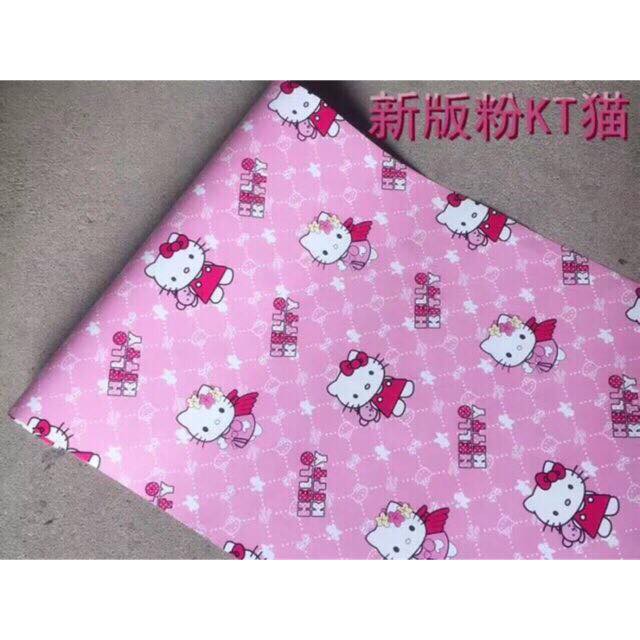 10m giấy dán tường mèo hello kitty màu hồng ( cuộn 10m khổ rộng 45cm ) | BigBuy360 - bigbuy360.vn