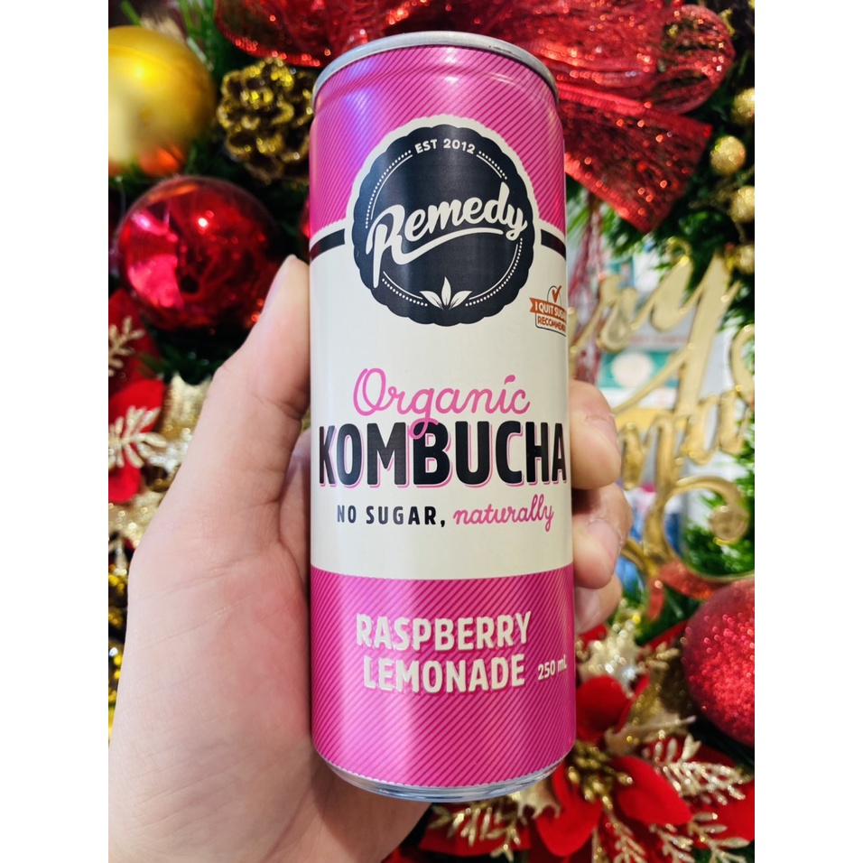 Trà Kombucha Remedy có ga các vị 250ml- Hàng nhập khẩu chính hãng