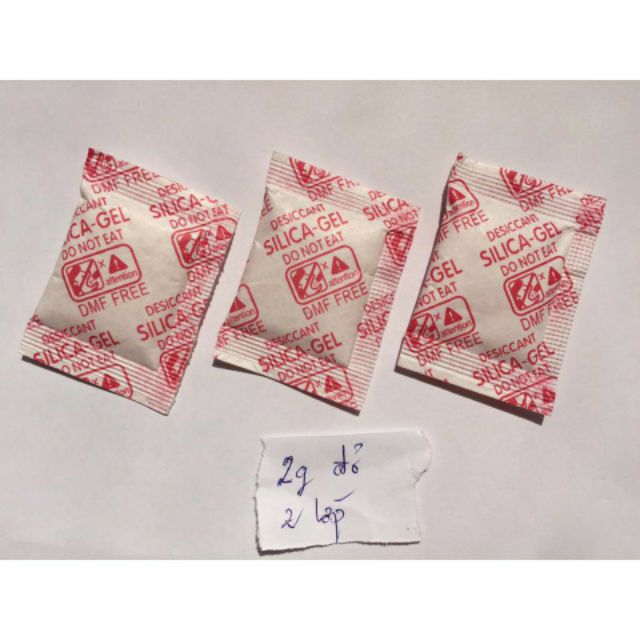 100gram gói hút ẩm 2 lớp giấy đỏ