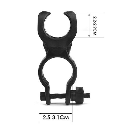 Giá đỡ đèn pin xe đạp Kiotool xoay 360